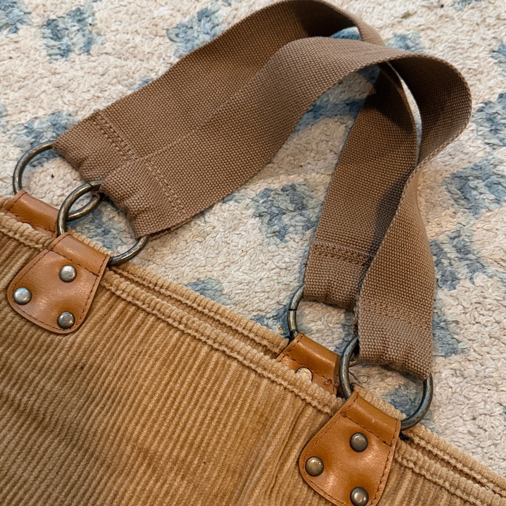 Vintage Gap Tan Corduroy Tote Bag - Picture 4 of 5